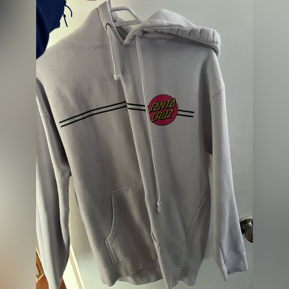 This is a Santa Cruz size medium sweater. Worn once